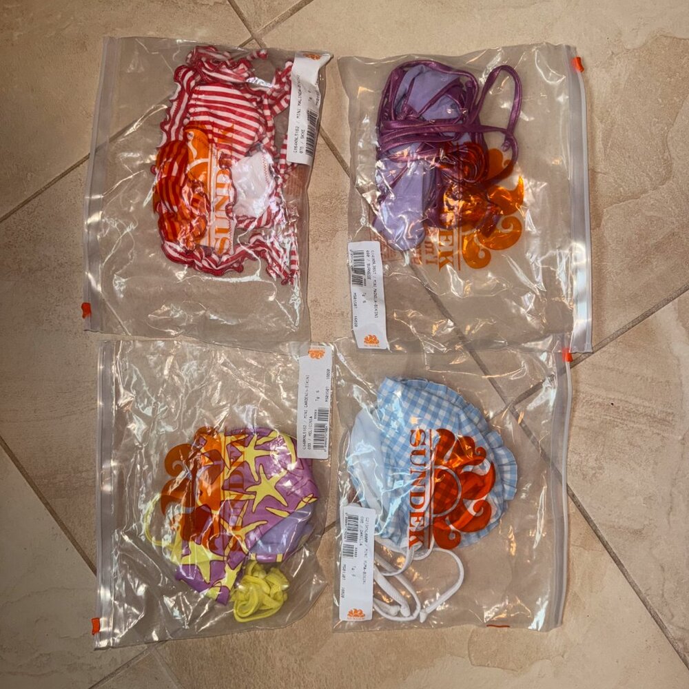Lot of 4 - SUNDEK GIRL bikini - Size 6
